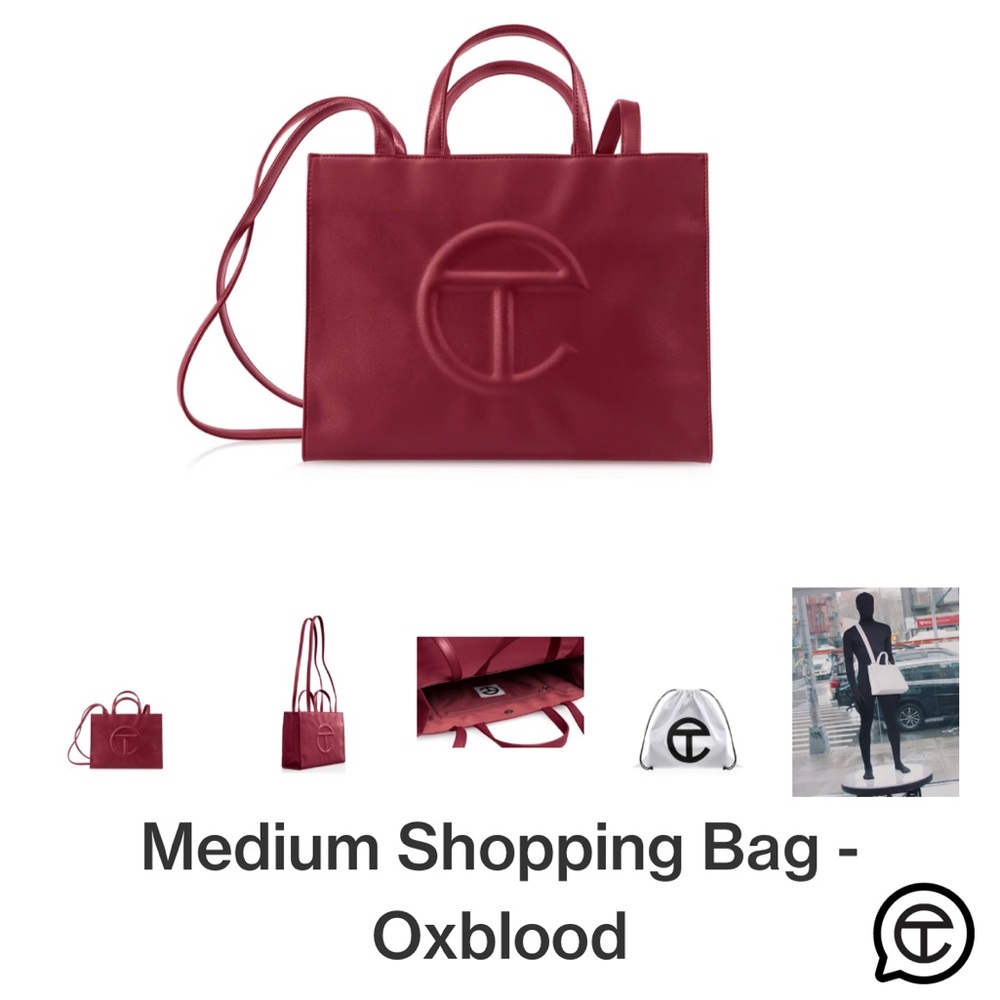 Telfar OxBlood Medium Shopping Bag - NWT